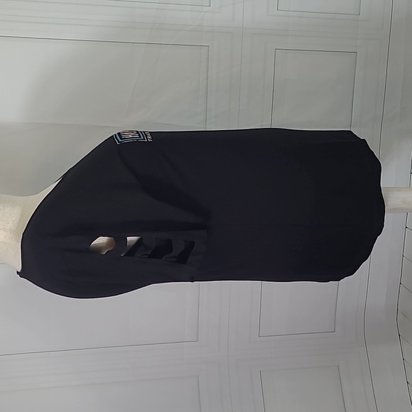 HARLEY Davidson Black Logo T-Shirt Cancun Mexico Metallic Logo Lattice Sleeve - Picture 4 of 10